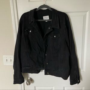 Market & Spruce black denim jacket